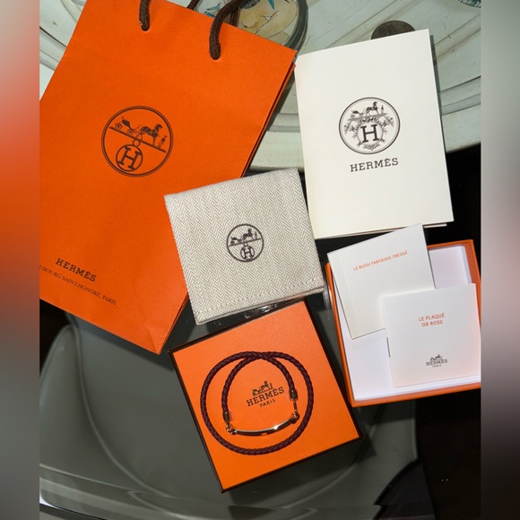 Hermes Roulis Double Tour Bracelet in Bordeaux - Picture 3 of 6